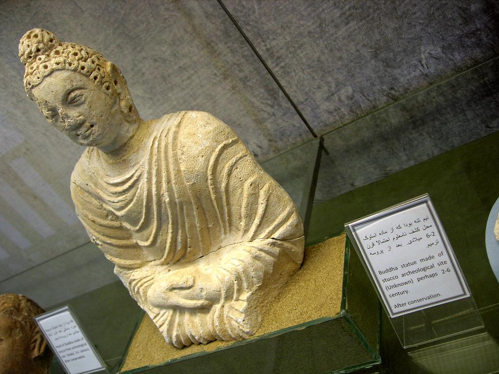 The Buddha, statue at the National Museum of Afghanistan, early 1st millennium