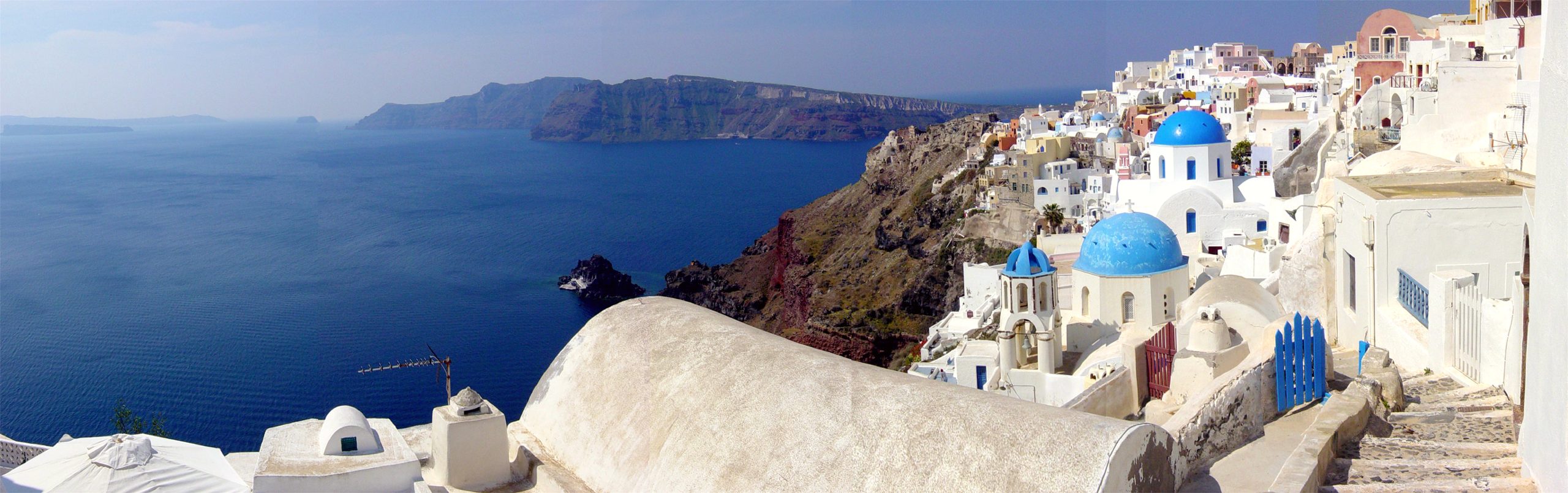 Santorini's iconic caldera view