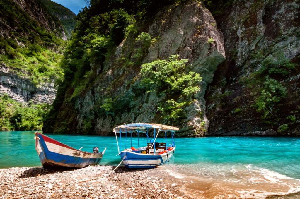 Lake Koman is often compared to the Scandinavian fjords.