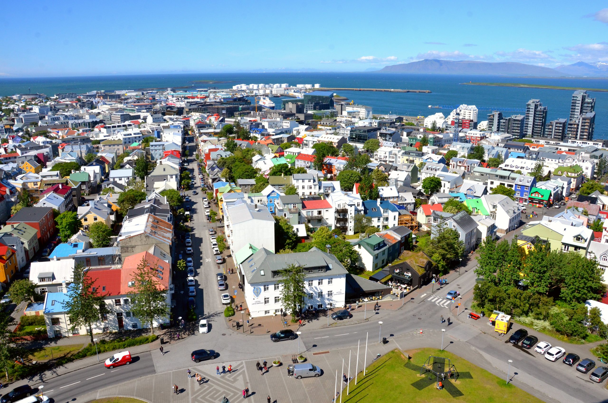 A panoramic view of Reykjavik's charm