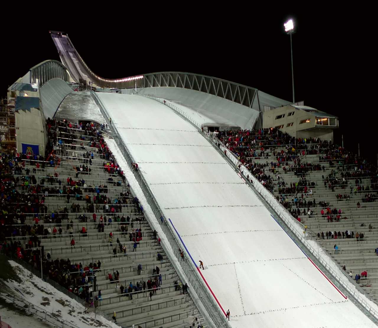The Holmenkollen ski jump in Oslo