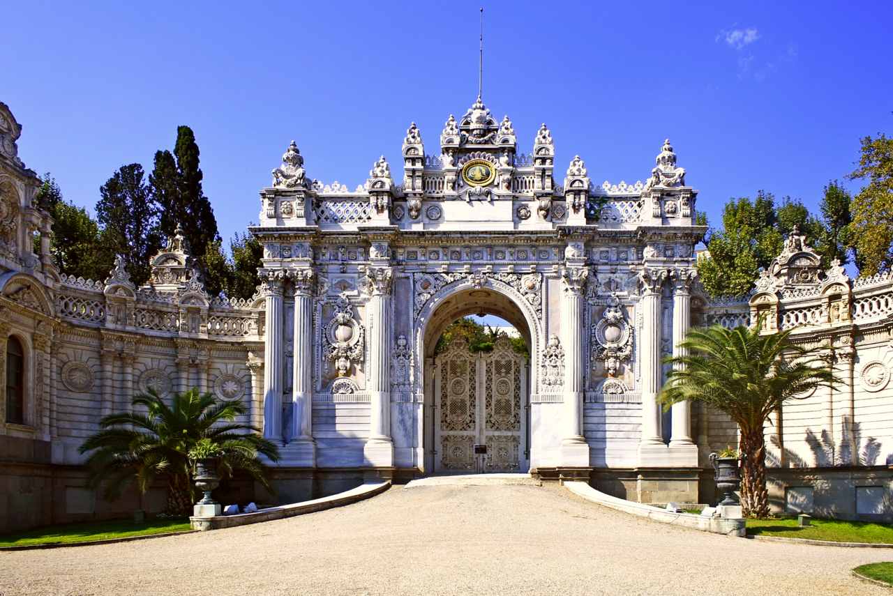Dolmabahçe Palace is a popular tourism destination in Turkey.