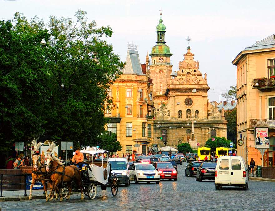 The Bernardine church and monastery in Lviv