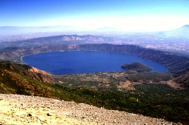Lake Coatepeque in the west of the country