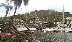 Aftermath of Hurricane Ivan in Grenada