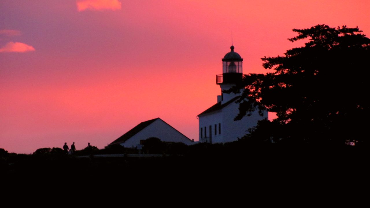 Dusk at the Old Point Loma Lighthouse
