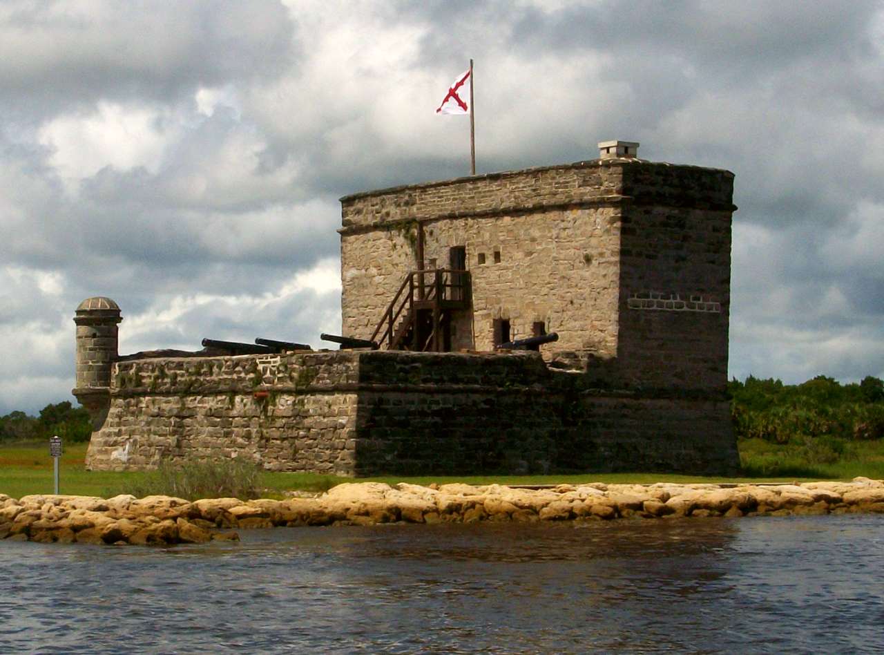 Fort Matanzas, a fortified watch tower made form coquina.