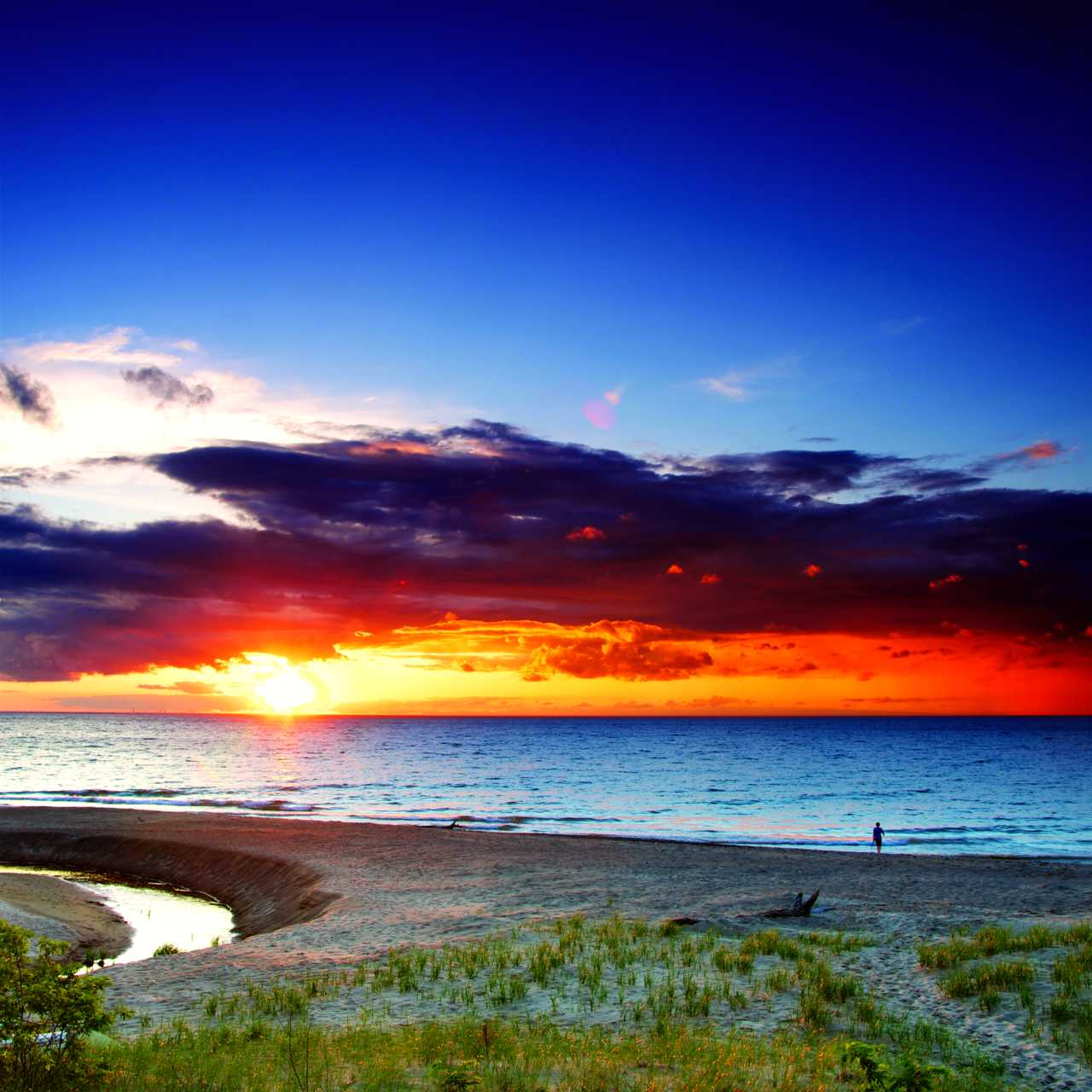Sunset on Lake Michigan