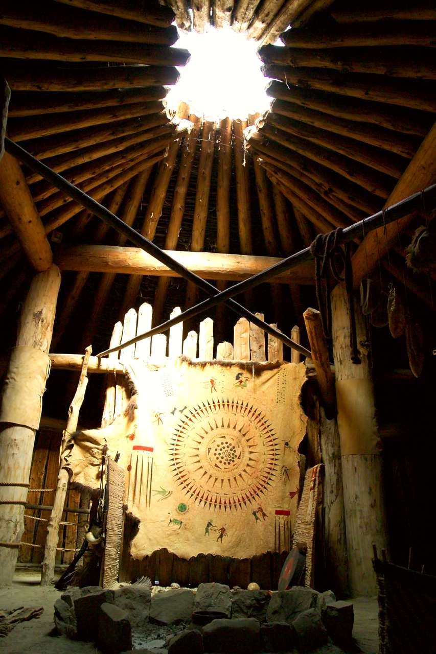 Interior View of Earthlodge