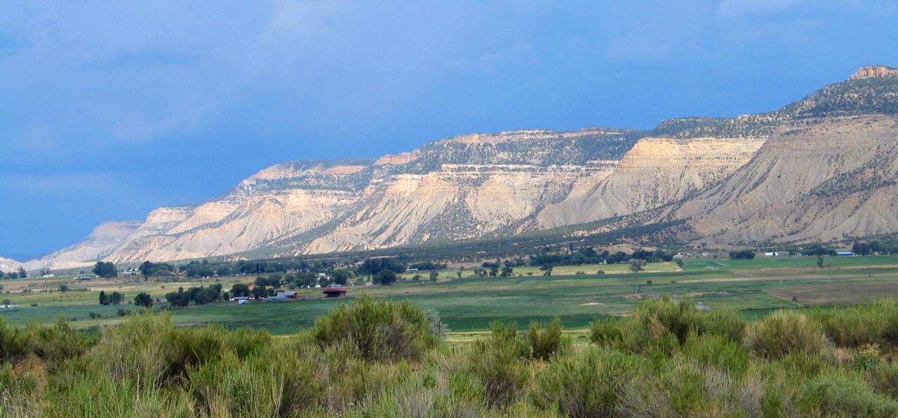 View of Mesa Verde landform