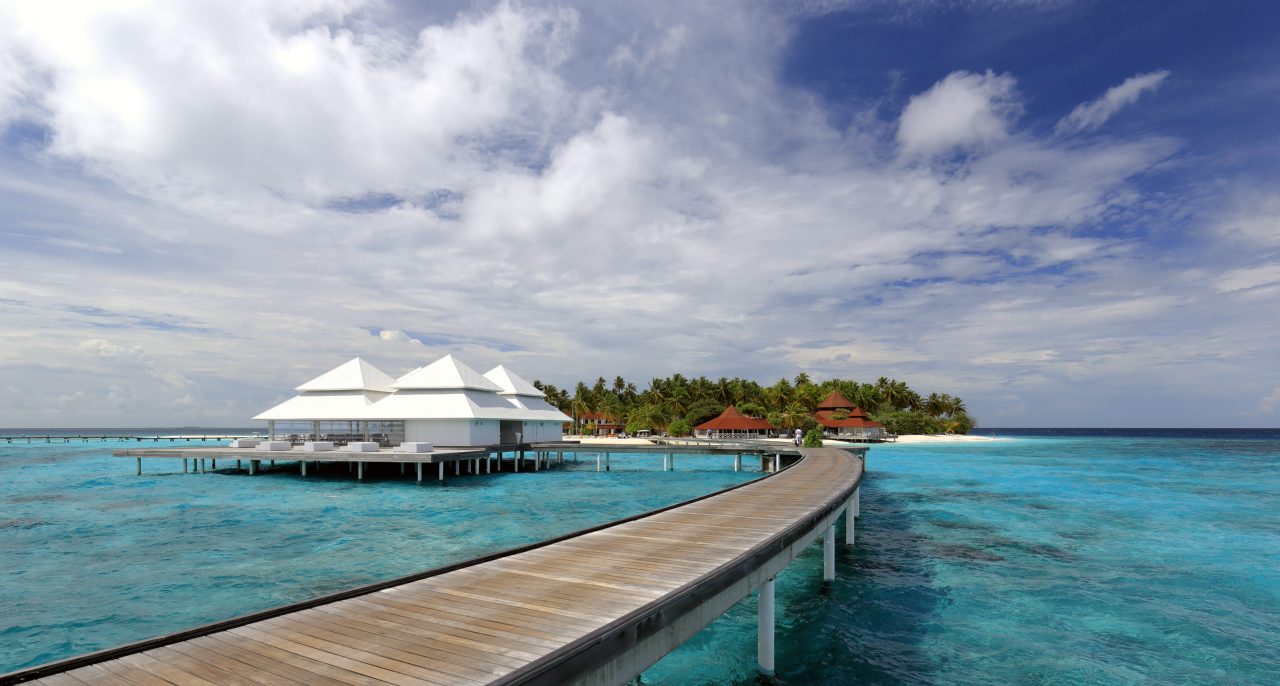 Diamonds Thudufushi Beach & Water Villas, a luxury resort on Thudufushi, Ari Atoll in May 2017