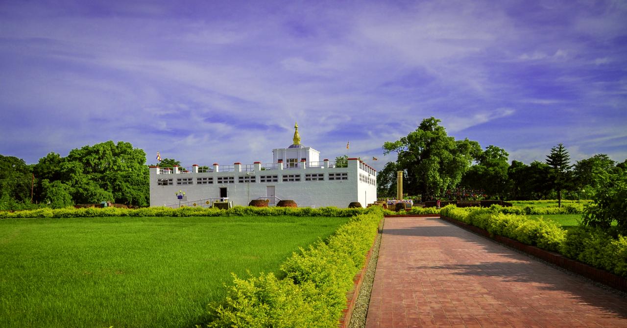 Mayadevi Temple marking the Buddha's birthplace in Lumbini