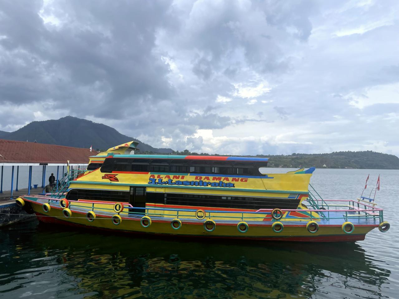 Ferry boats on Lake Toba