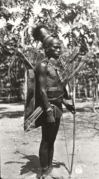 Indigenous warrior from Ende, Flores, before 1938.