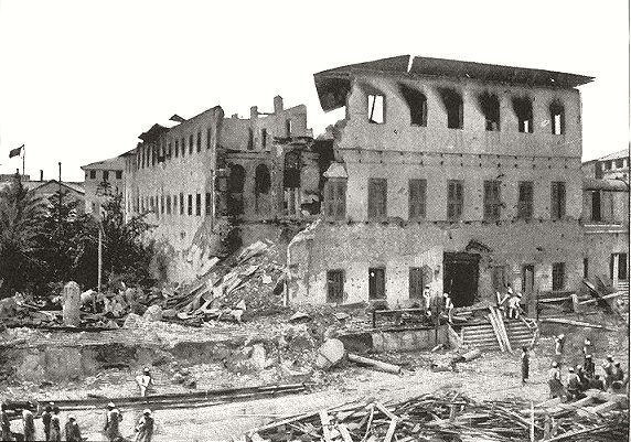 Effects of the British naval bombardment of the 1896 Anglo-Zanzibar War