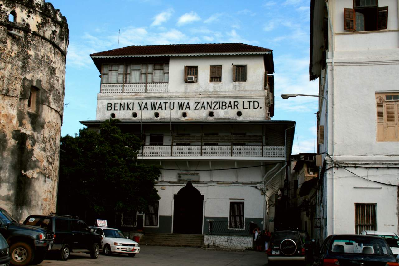 Former house converted to People's Bank of Zanzibar after revolution