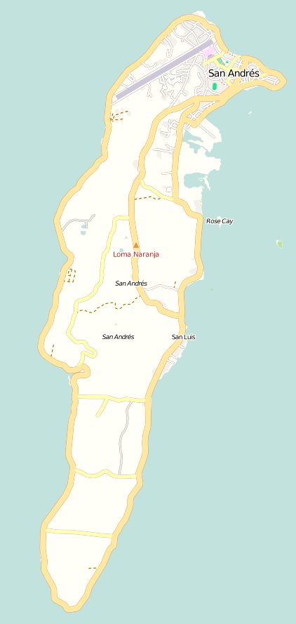 Map of the island