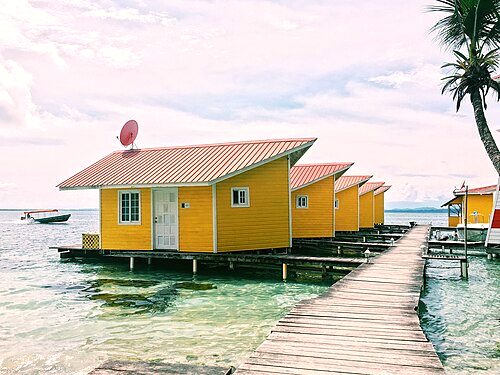 Stilt houses in Bocas del Toro