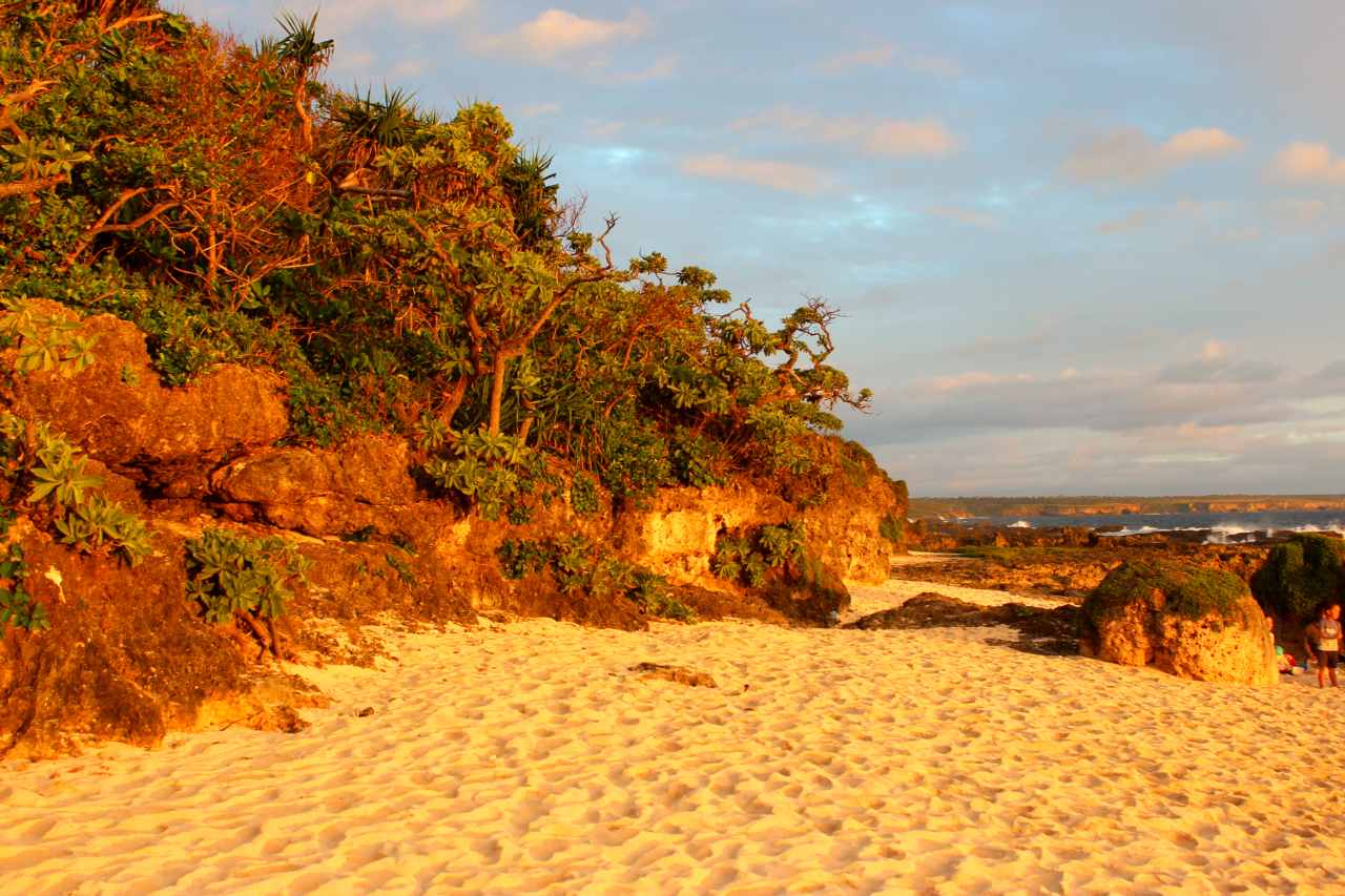 A beach on the south coast of Tongatapu