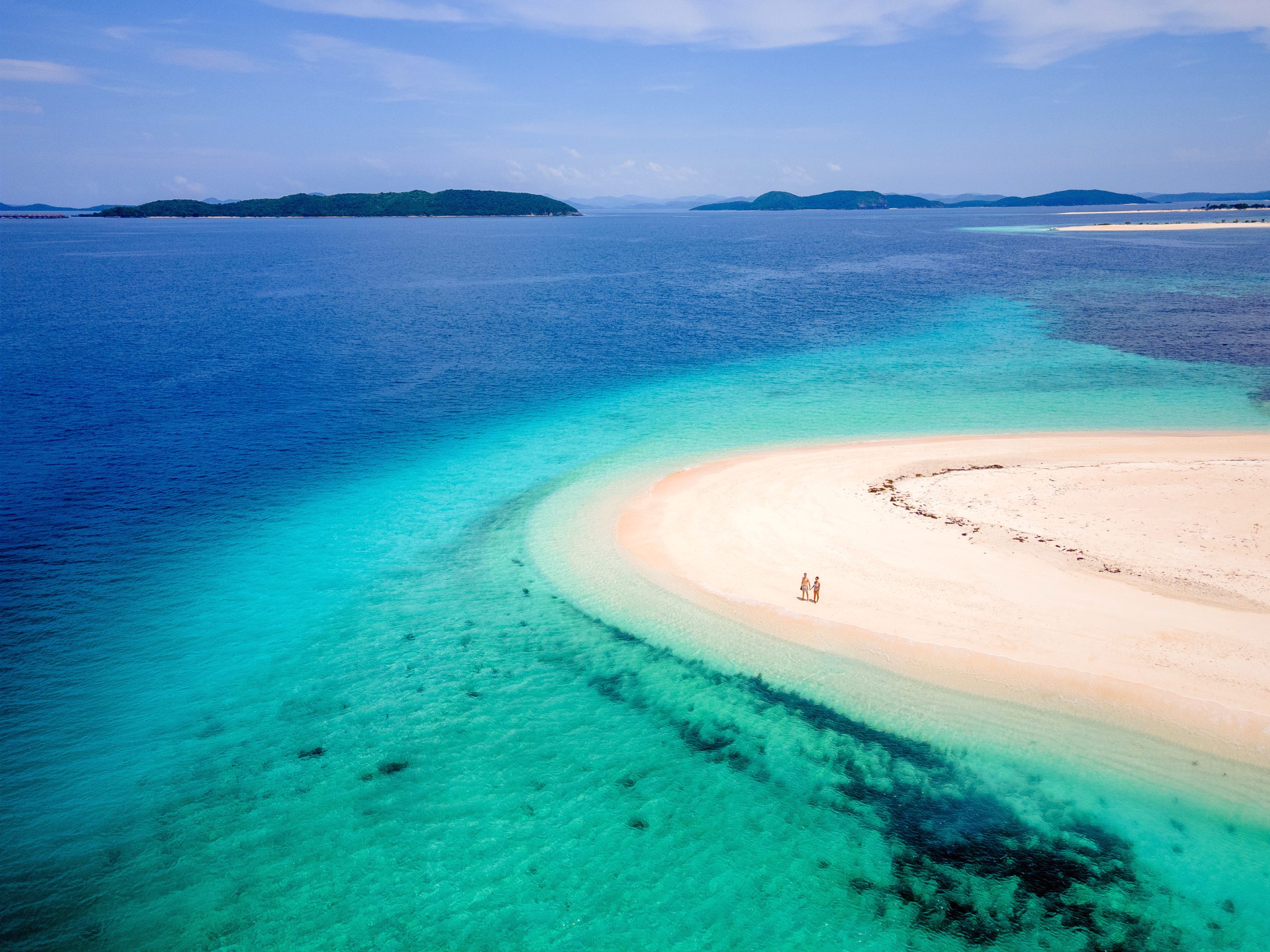 Romantische zonsondergangen op North Cay Island