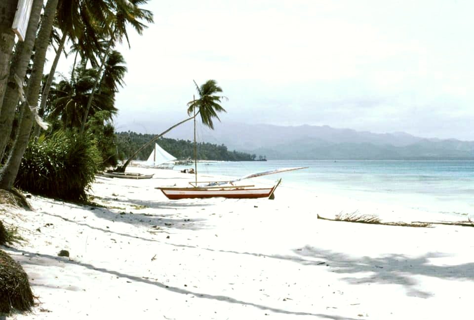 Boracay in the 1970s, during the decline of its fishing industry, before it shifted to tourism as a source of income.