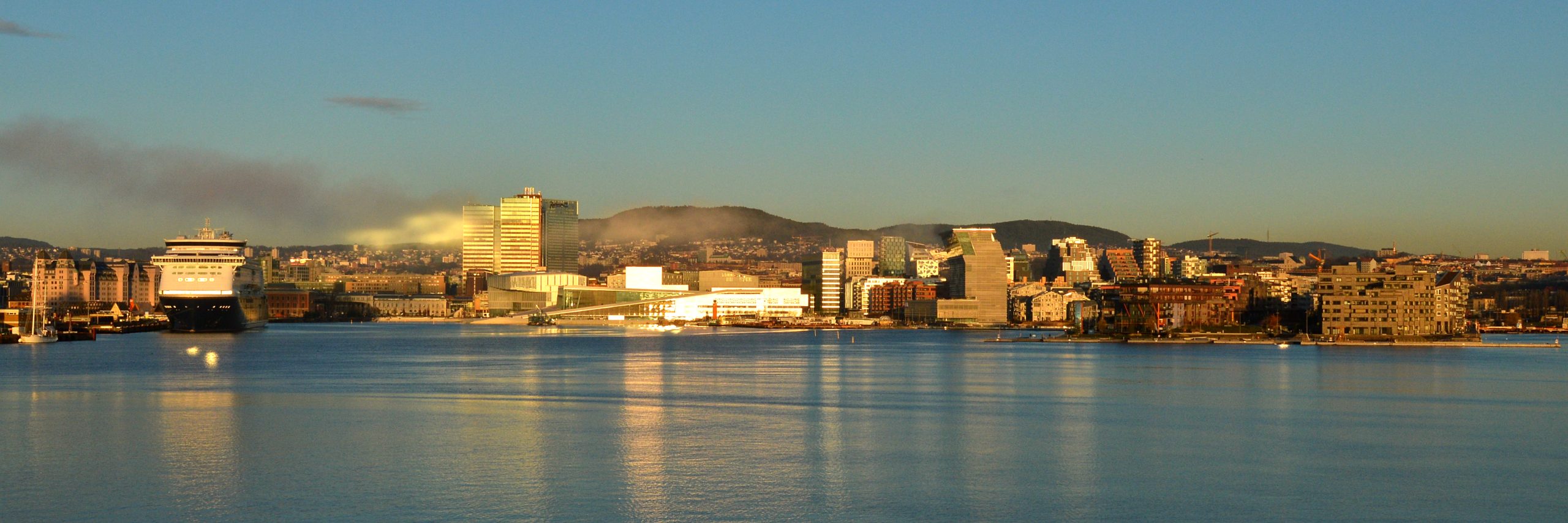 Waterfront views and modern architecture