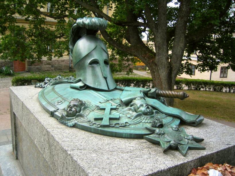 Augustin Ehrensvärd's grave at Suomenlinna