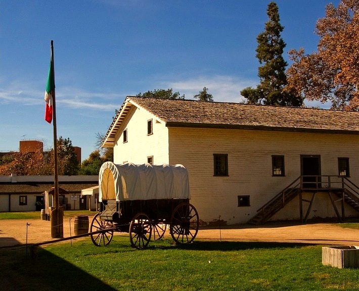 In 1839, John Sutter established Sutter's Fort, which he called Nueva Helvetia. In 1841, he was officially granted the land by Governor Juan Bautista Alvarado.