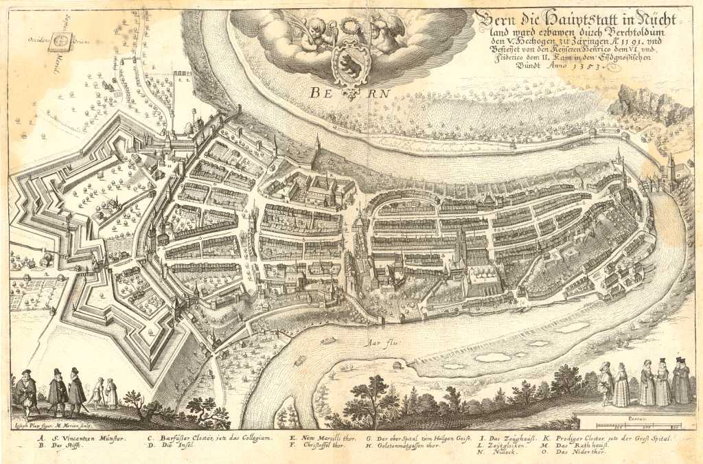 Bern, c. 1640. Etching by Matthäus Merian