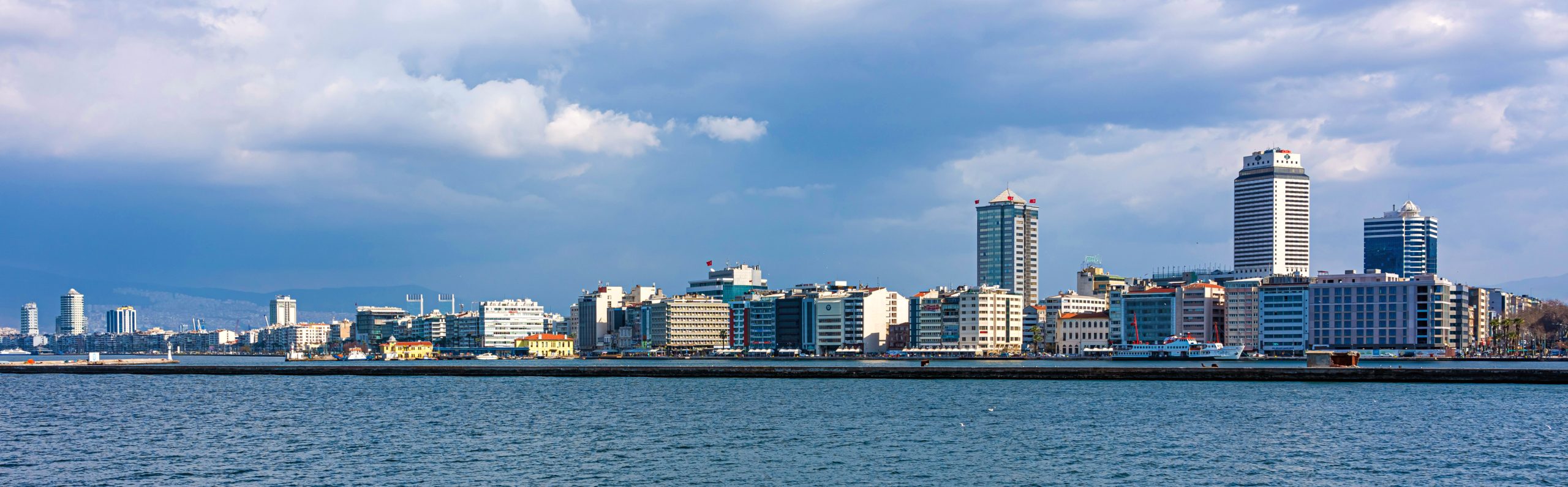 A view of Alsancak's lively waterfront