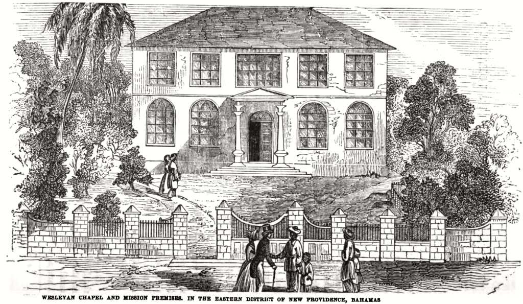 Drawing of the Wesleyan Chapel, c. 1849