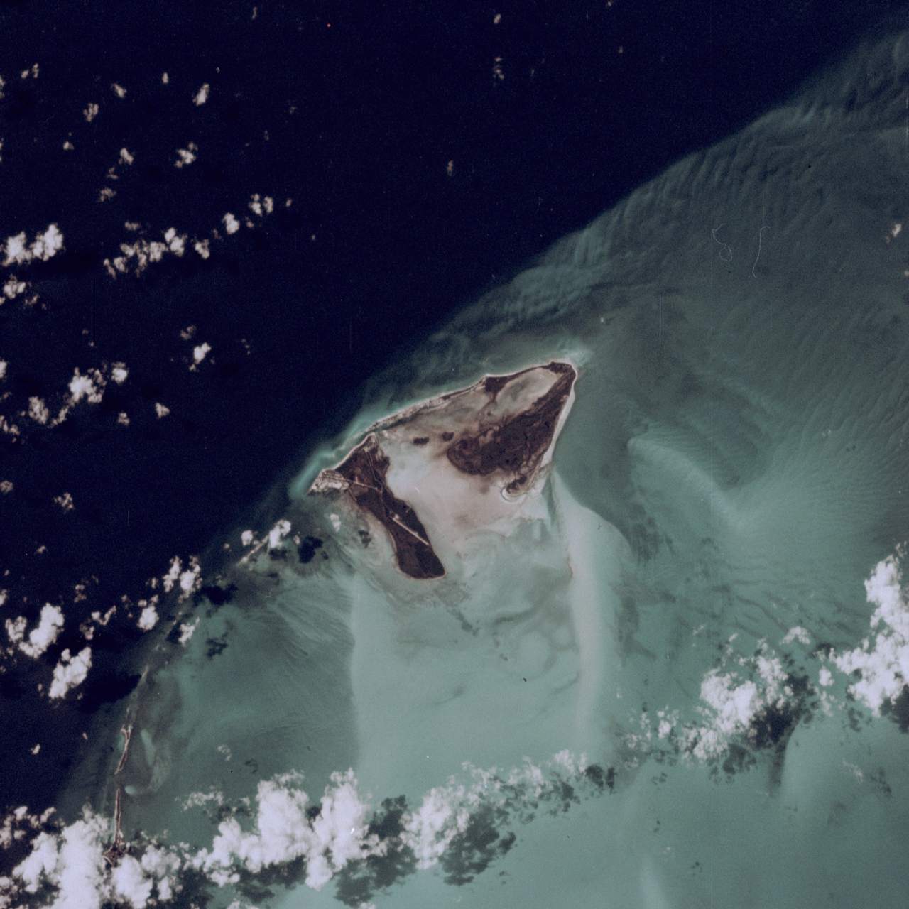 Bimini from space in 1984