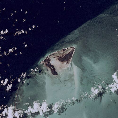 Bimini from space in 1984