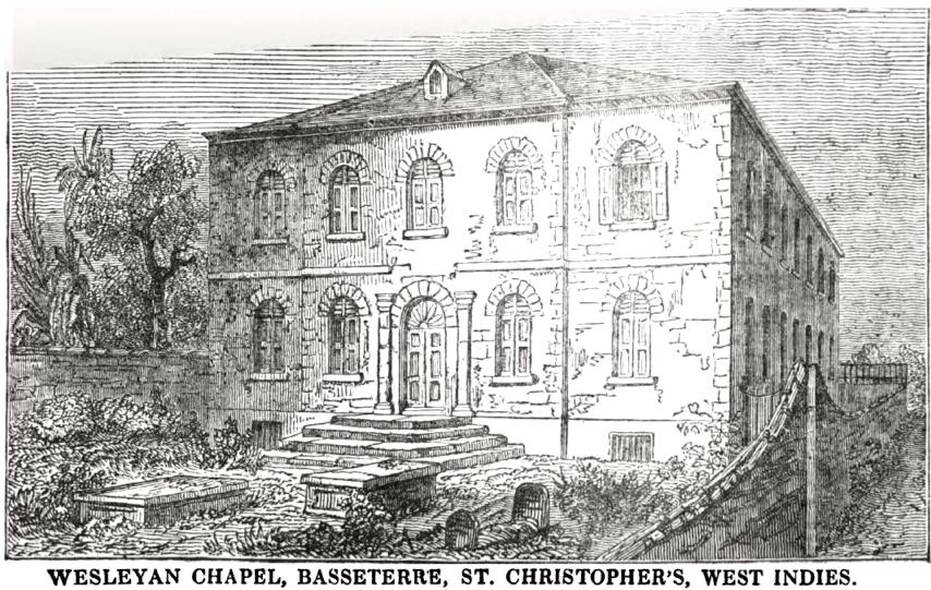 Wesleyan Chapel, Basseterre, St. Christopher's, West Indies (1850)[3]
