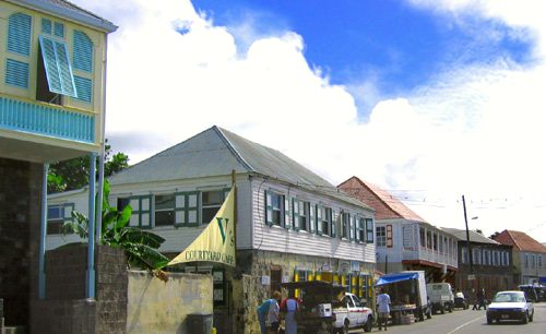 Main Street in Charlestown, Nevis