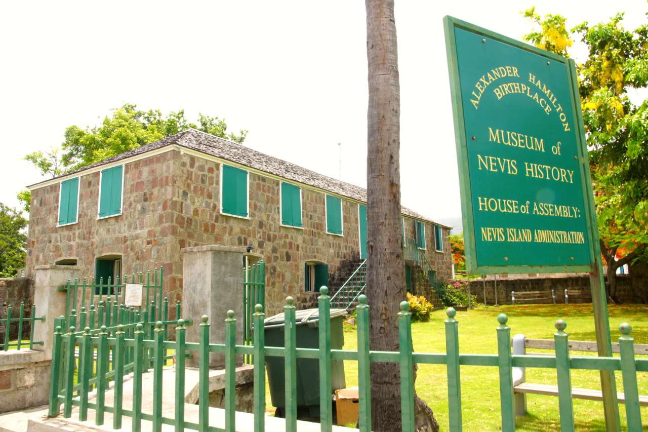 The Museum of Nevis History in Charlestown is housed in a refurbished structure that was the birthplace of Alexander Hamilton