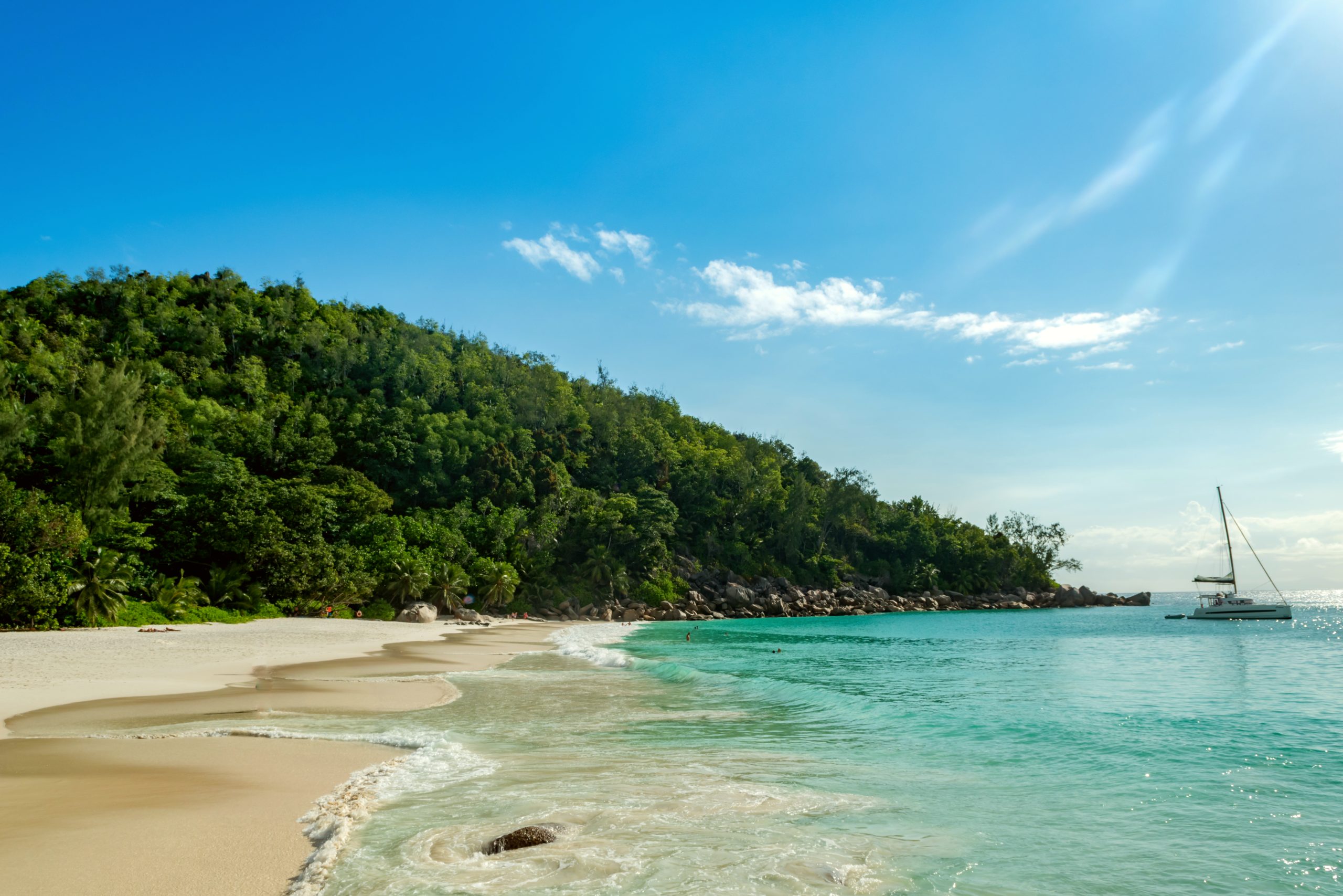 Anse Georgette's soft sands await