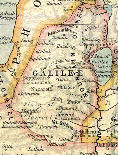 A map of Galilee, c. 50 CE