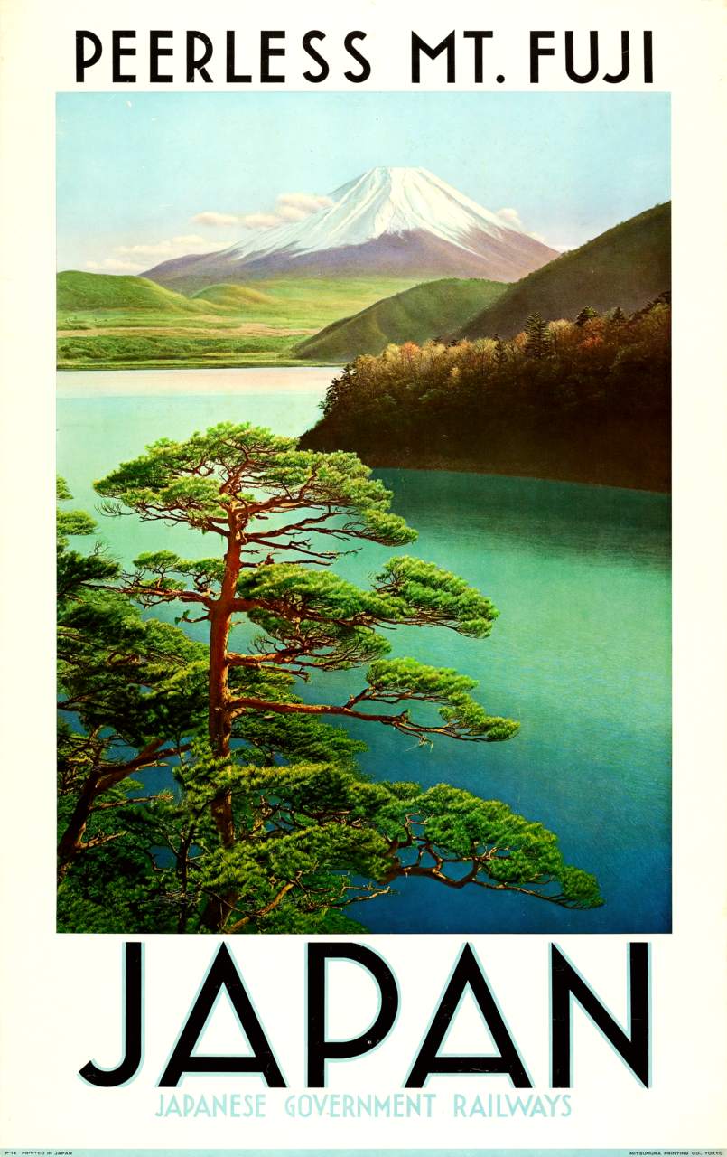 A 1930s travel advertisement by the Japanese Government Railways