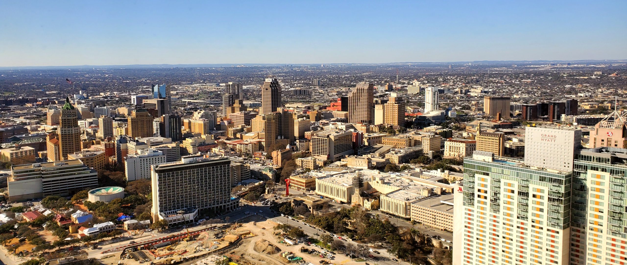 A panoramic view of San Antonio's skyline