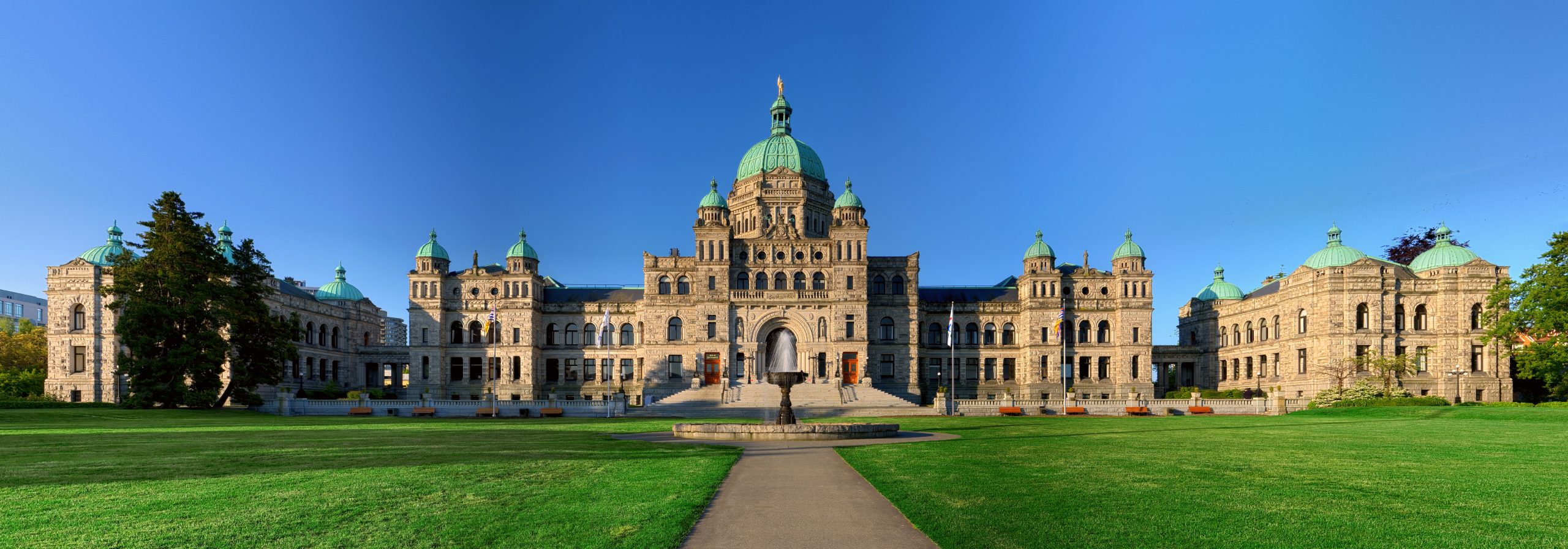 A view of Victoria's Parliament Buildings