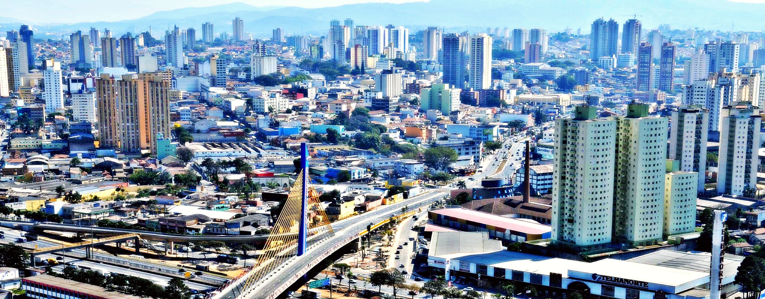 A view of Guarulhos from above