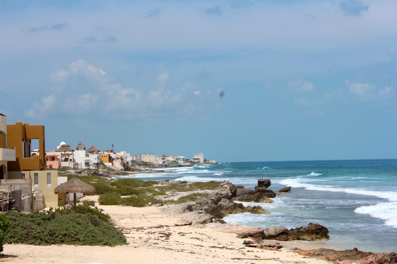 Beachside homes in Isla Mujeres