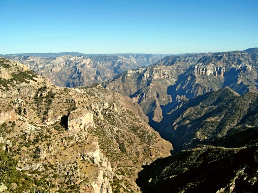 View on the Copper Canyon (barranca del cobre) in Chihuahua, Mexico