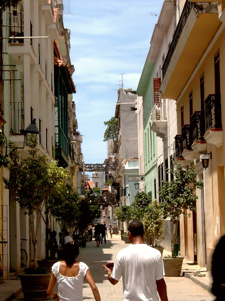 A street in the popular tourist district of Old Havana