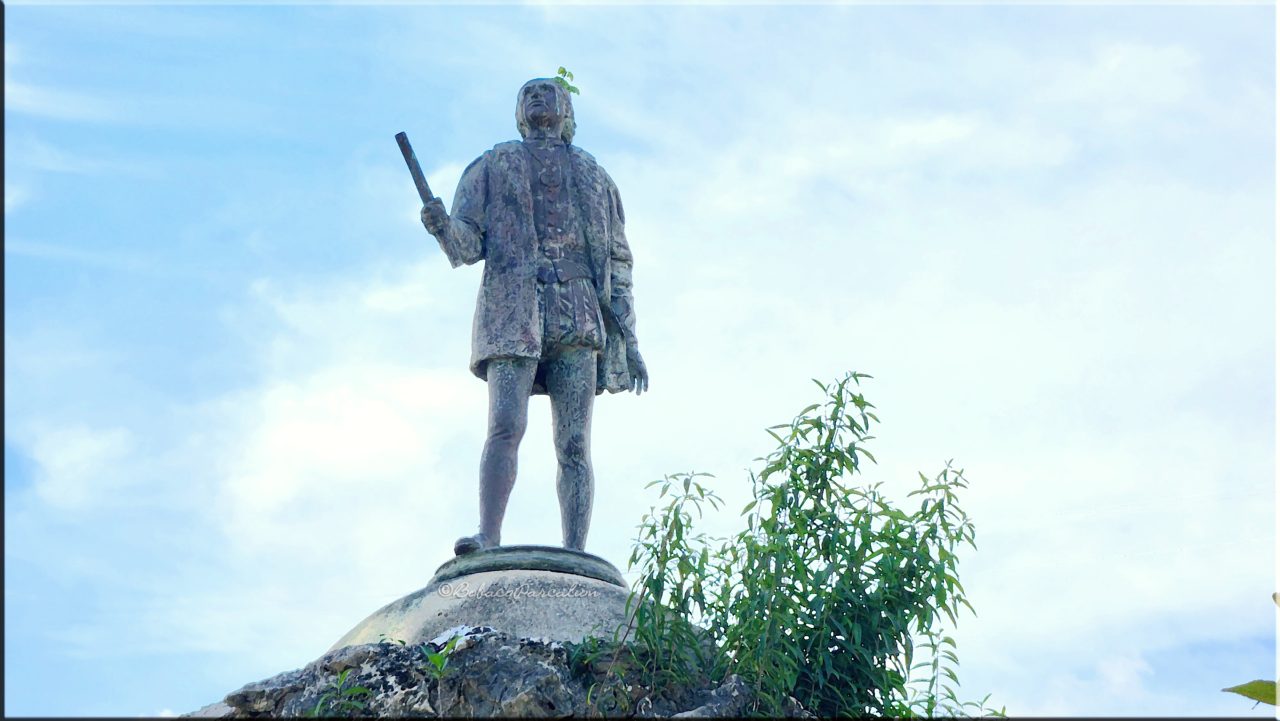 Statue of Christopher Columbus in St. Ann Parish
