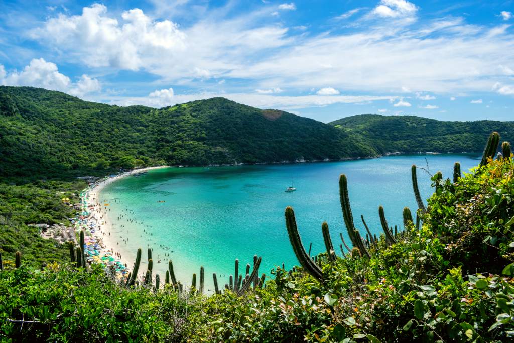 Crystal-clear waters of Arraial do Cabo