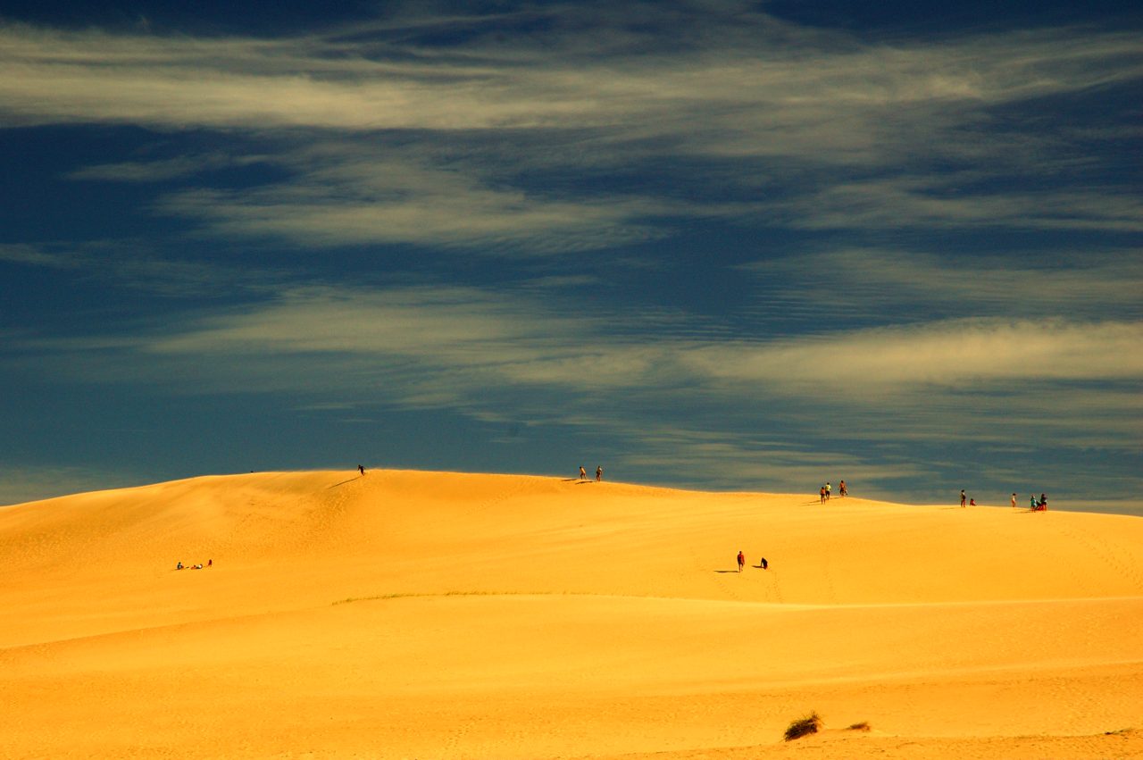 Sand dunes near Cabo Polonio