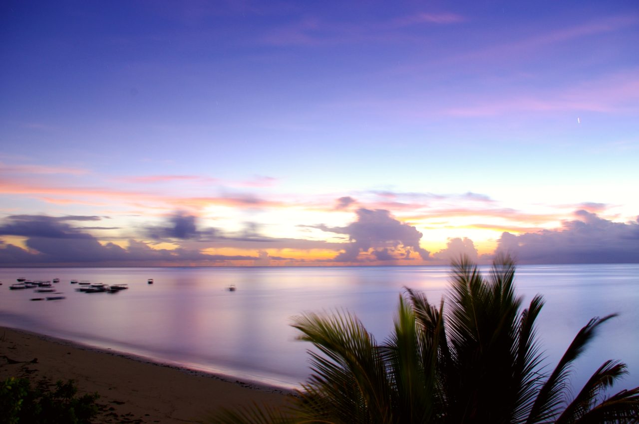 Sunrise in the beach of Malindi