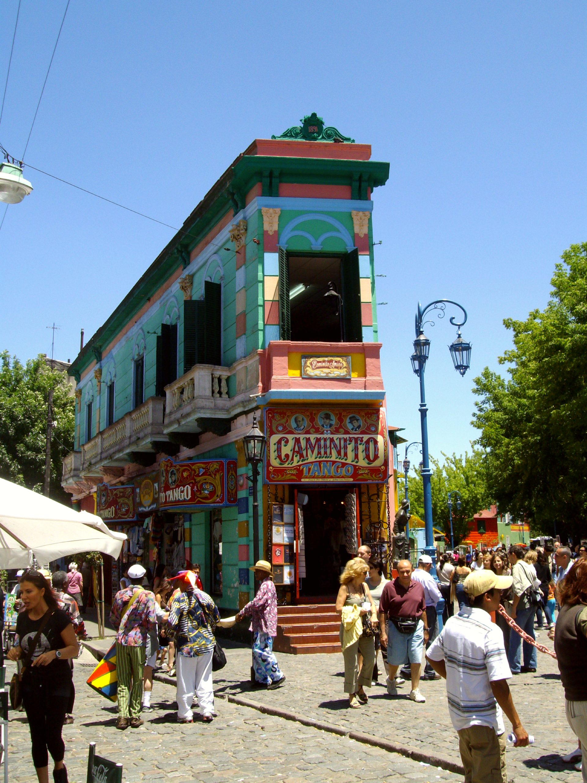 Colorful streets of La Boca